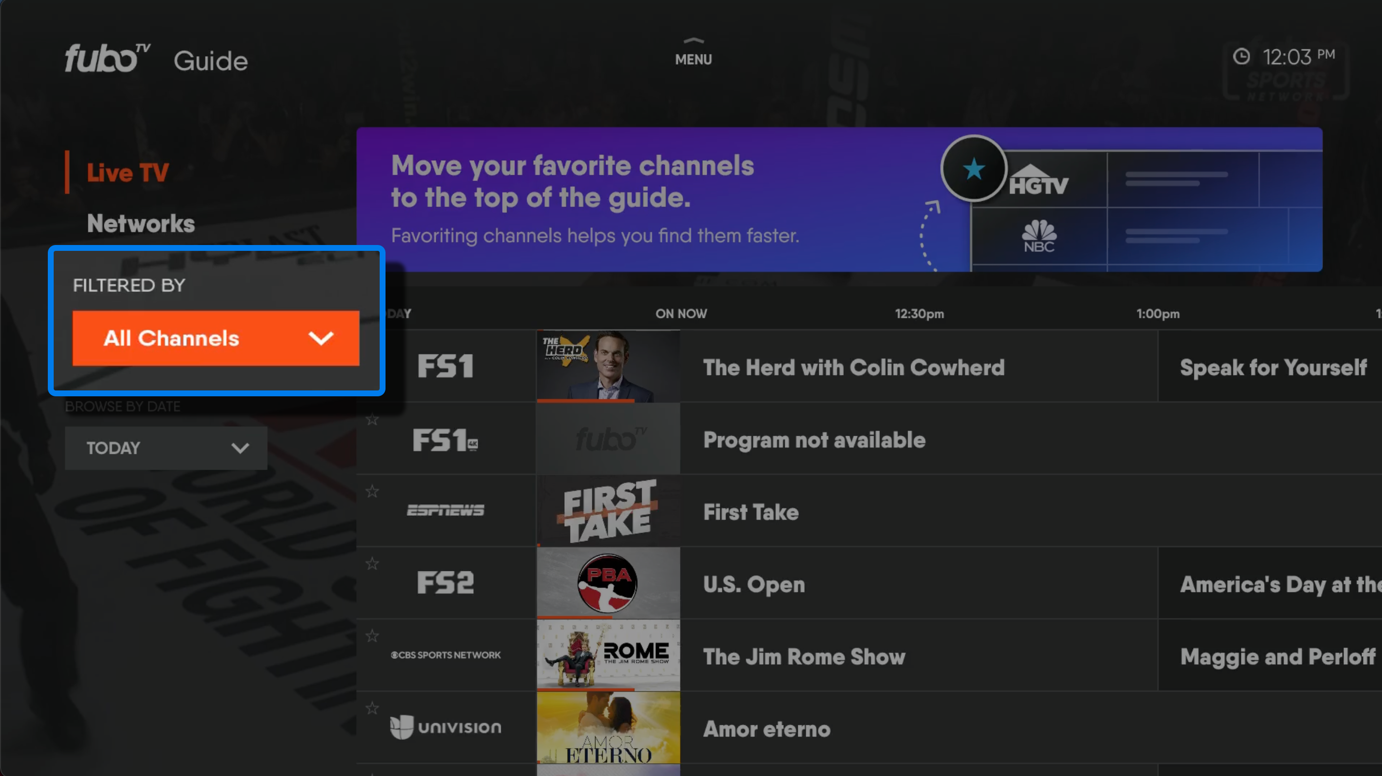 Can I filter my guide to only see certain channels? – Help Center