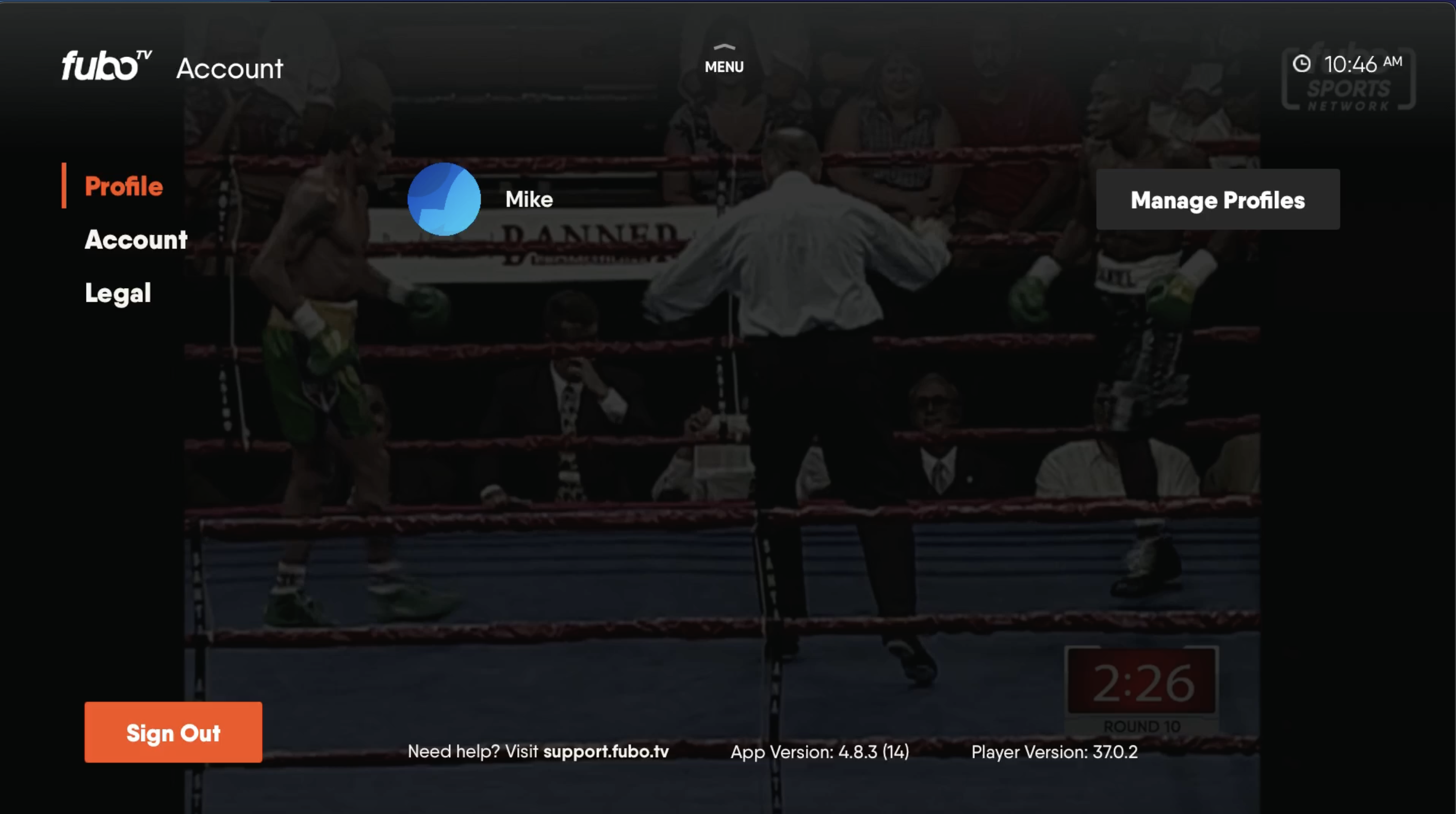 How do I sign out of the Fubo app? – Help Center