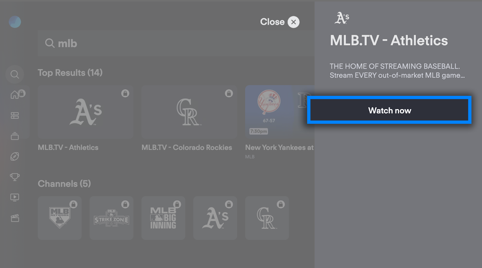 Pantalla de CTA que aparece cuando un usuario selecciona un programa bloqueado